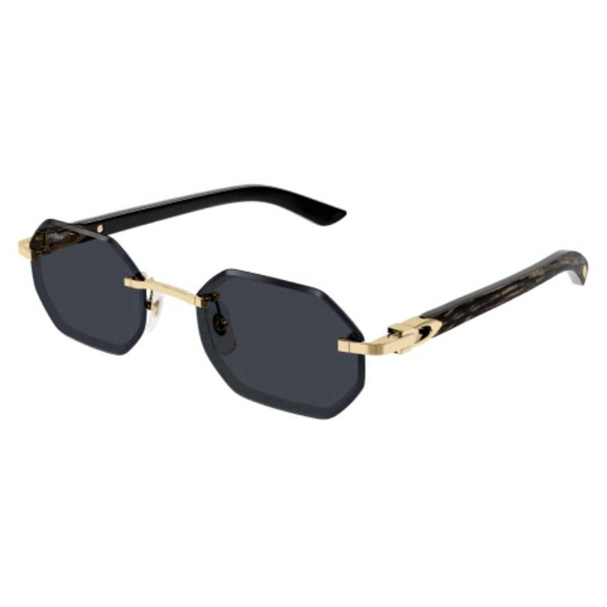 Cartier - CT0439S 001 Gold-Black-Grey