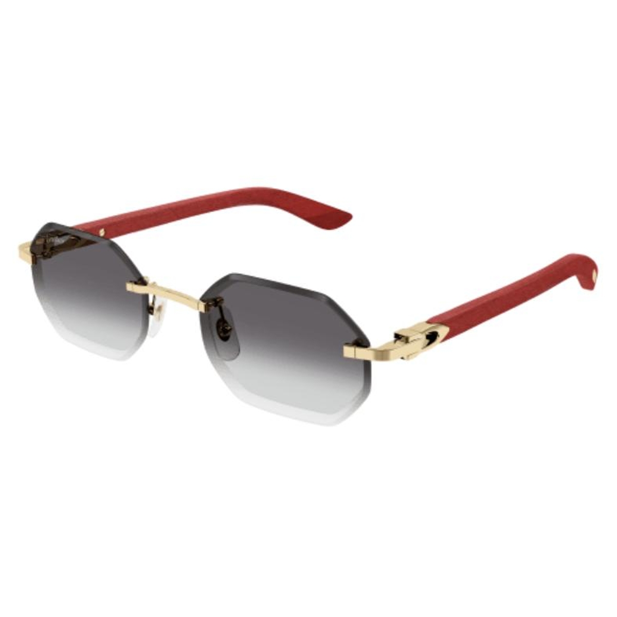 Cartier - CT0439S 003 Gold-Red-Grey