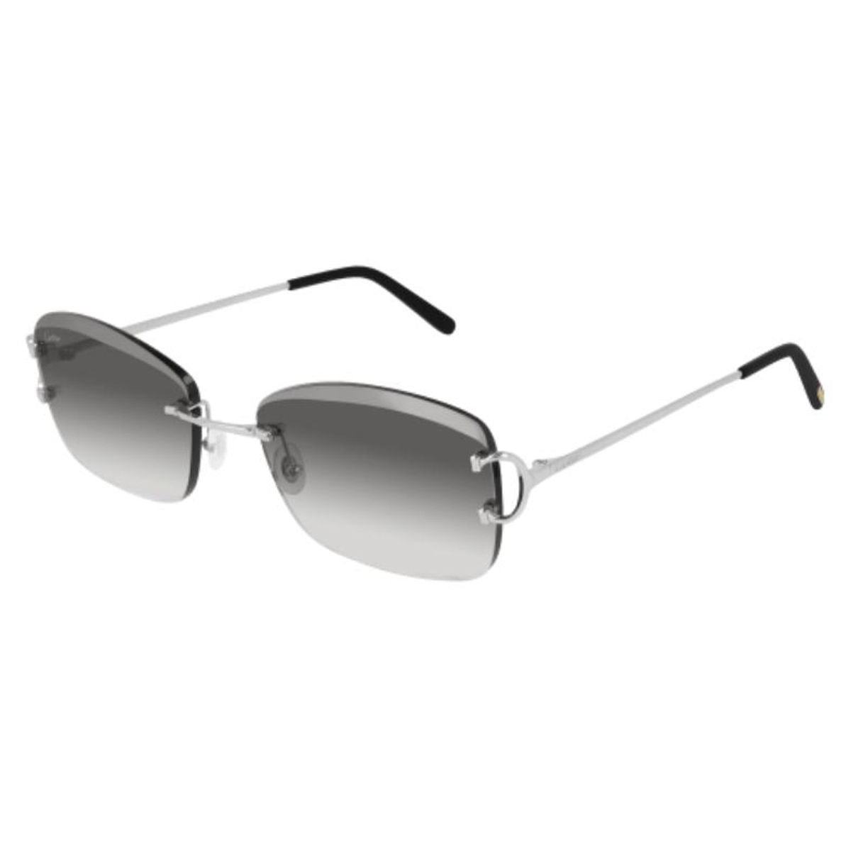 Cartier - CT0010RS 001 Silver-Silver-Grey