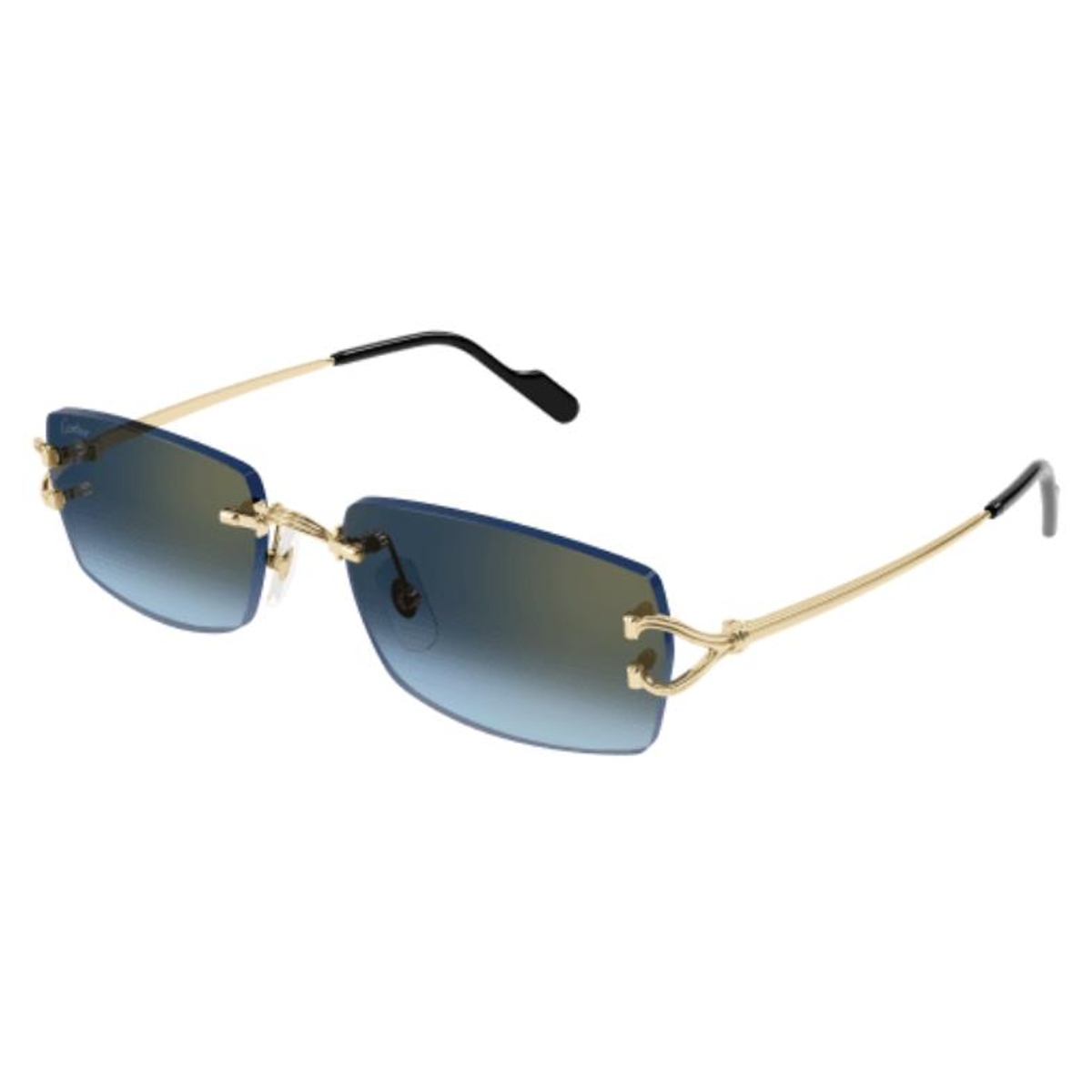 Cartier - CT0550S 002 Gold-Gold-Blue