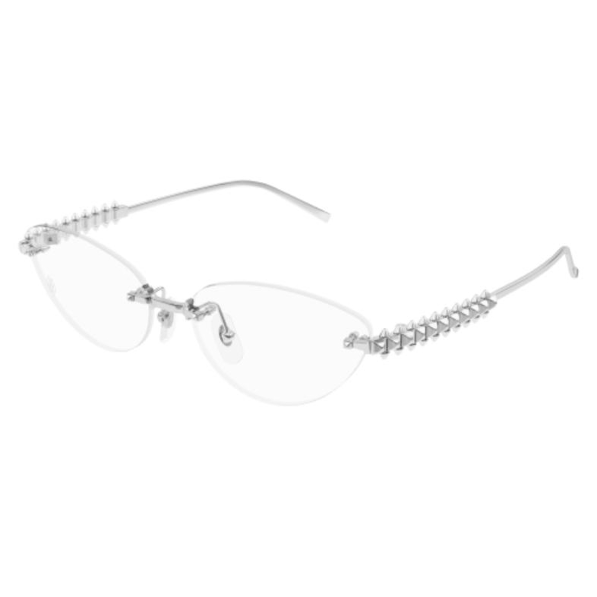 Cartier - CT0565O 002 Silver-Silver-Transparent