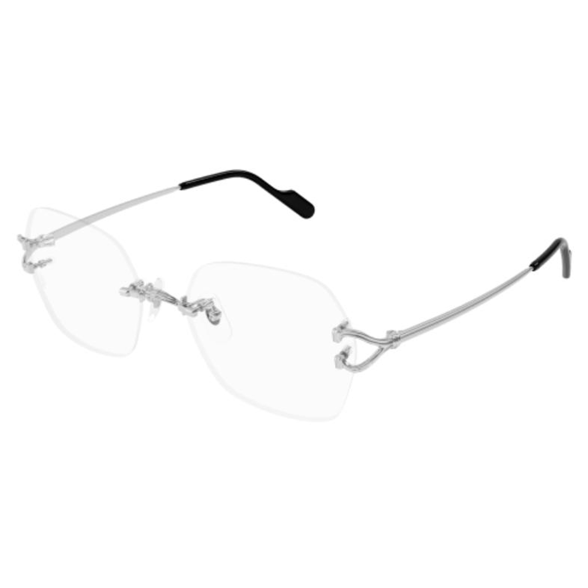 Cartier - CT0564O 002 Silver-Silver-Transparent