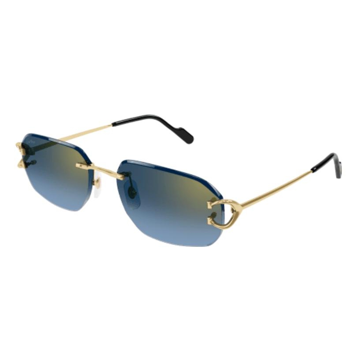 Cartier - CT0468S 002 Gold-Gold-Blue
