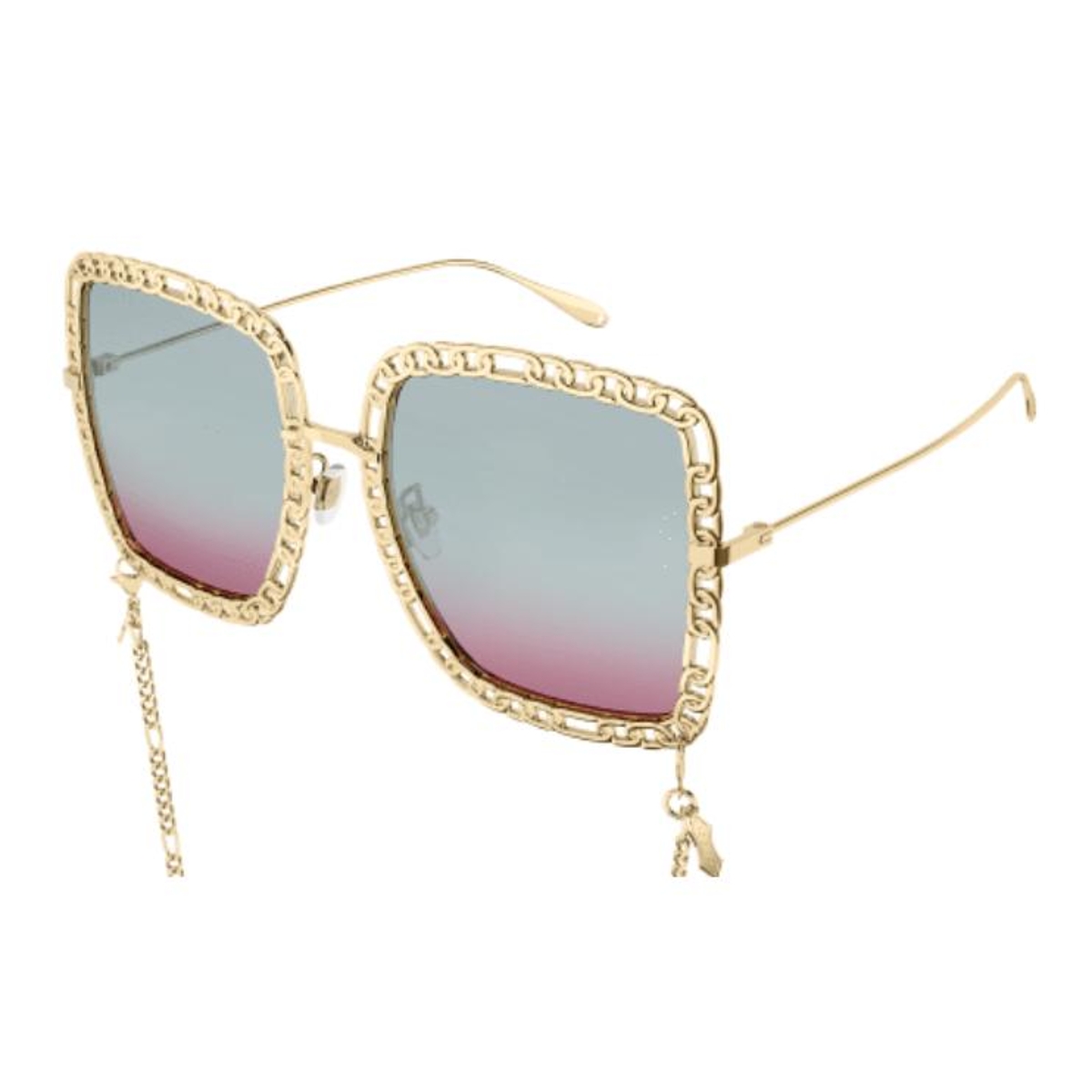Gucci - GG1033S 003 Gold-Gold-Light Blue