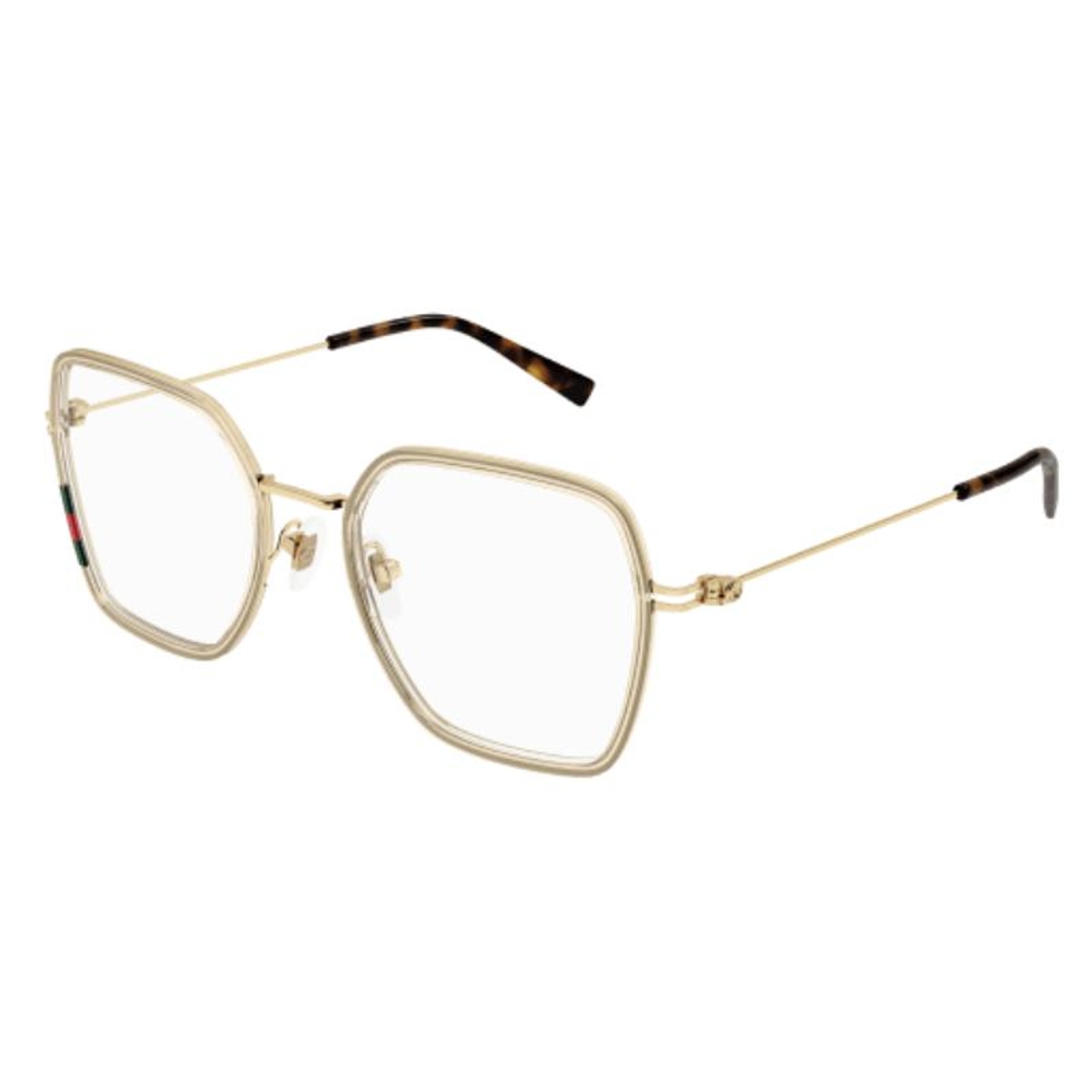 Gucci - GG1850O 003 Yellow-Gold-Transparent