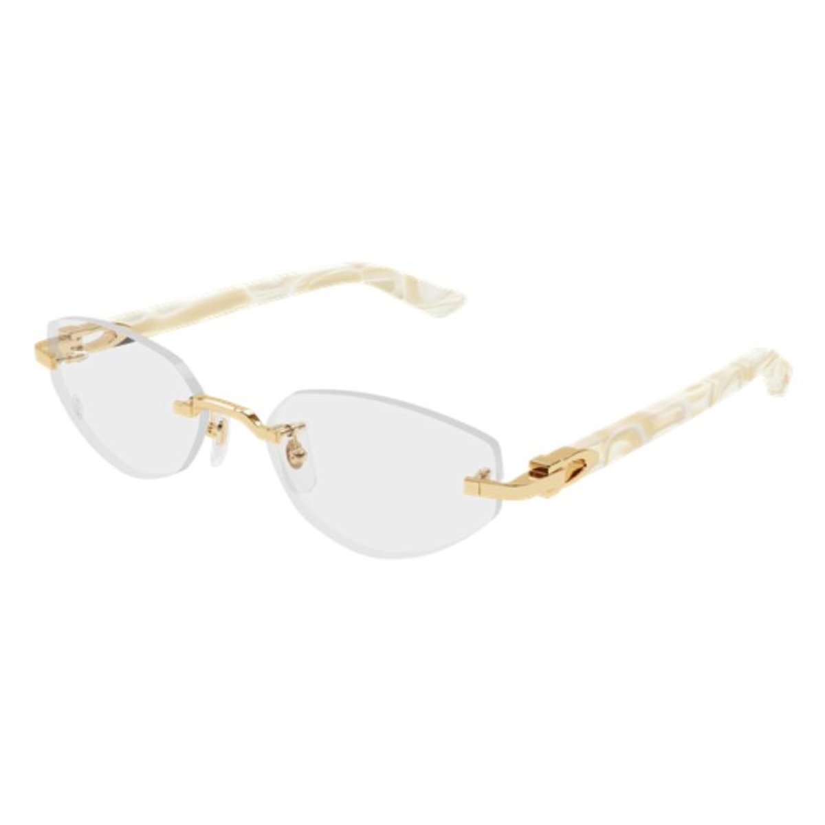 Cartier - CT0609O 003 Gold-Ivory-Transparent