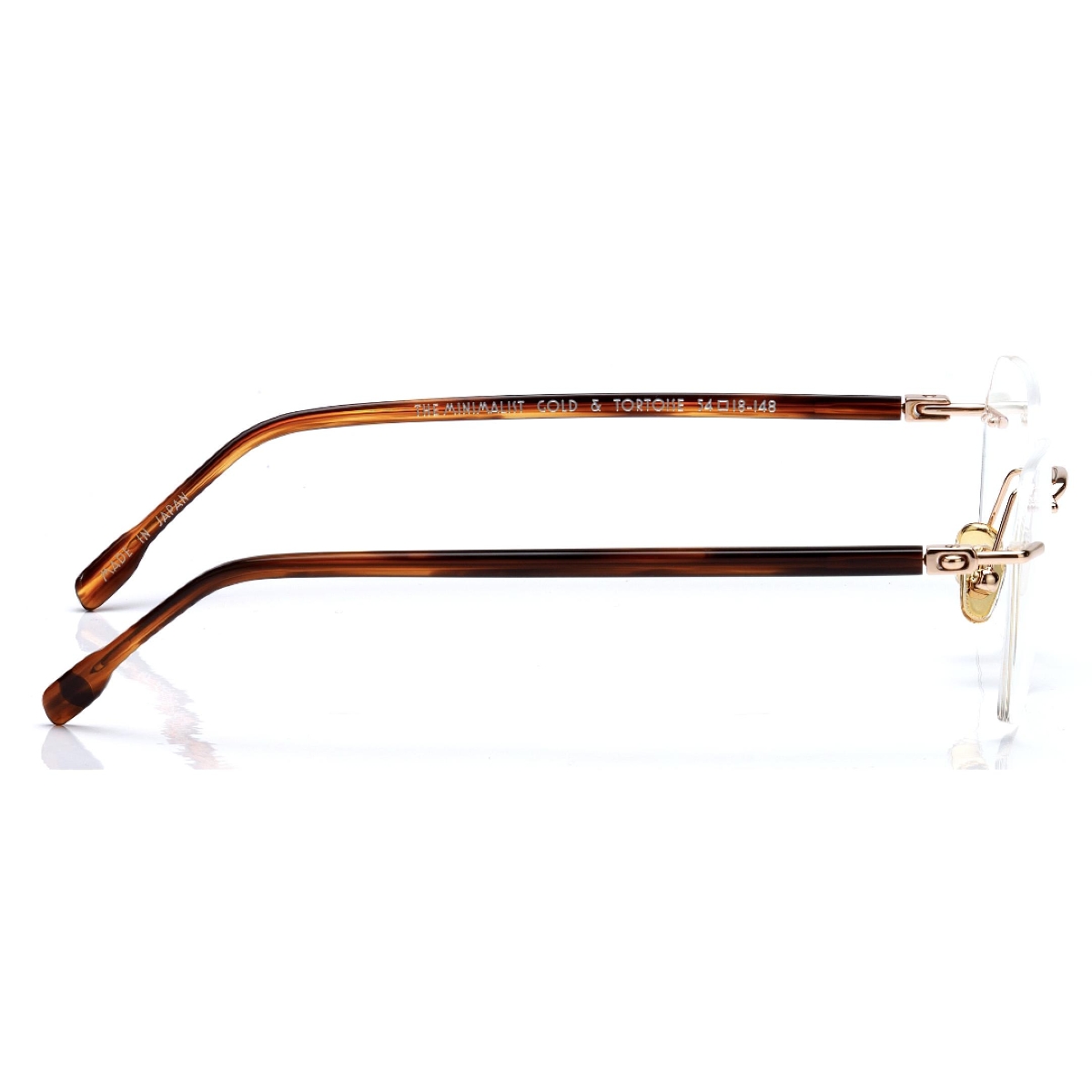 Sugar Specs - The Minimalist null Gold and Tortoise