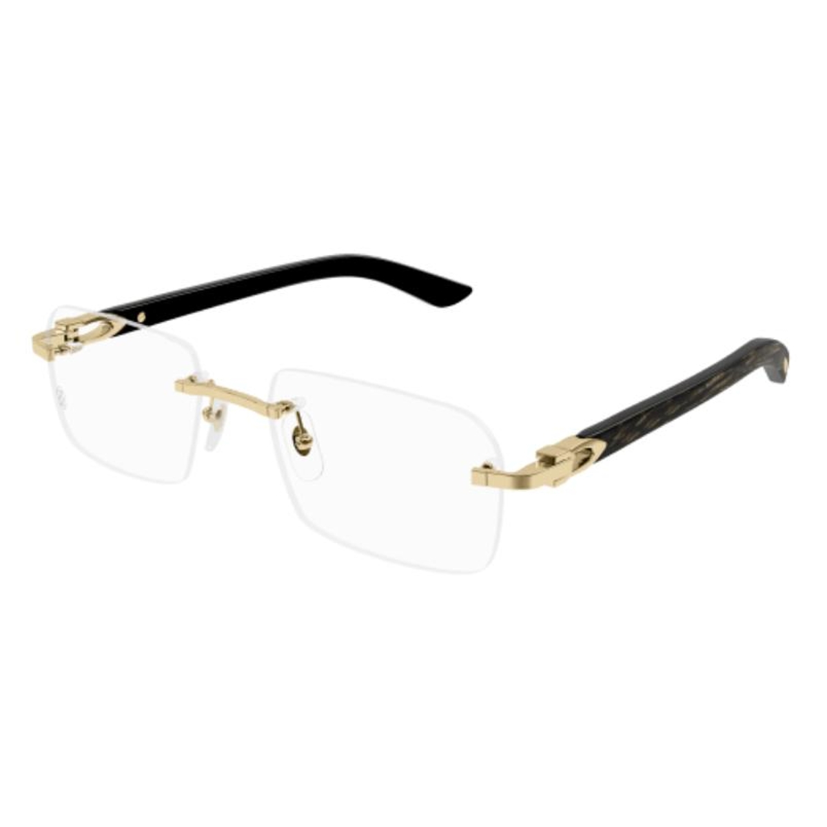Cartier - CT0453O 001 Gold-Black-Transparent