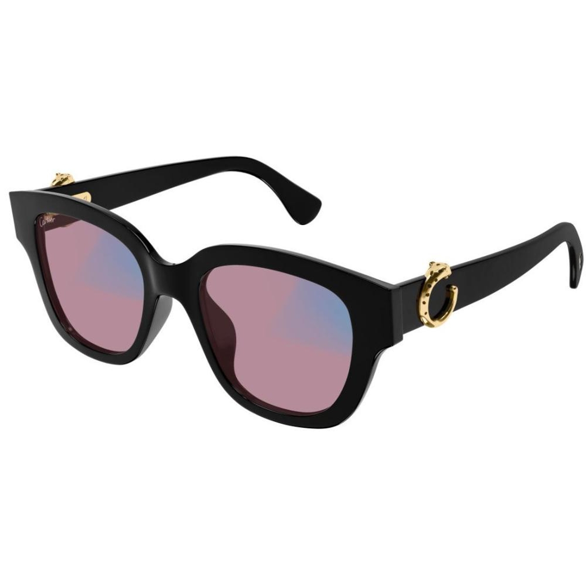 Cartier - CT0566S 001 Black-Black-Transparent